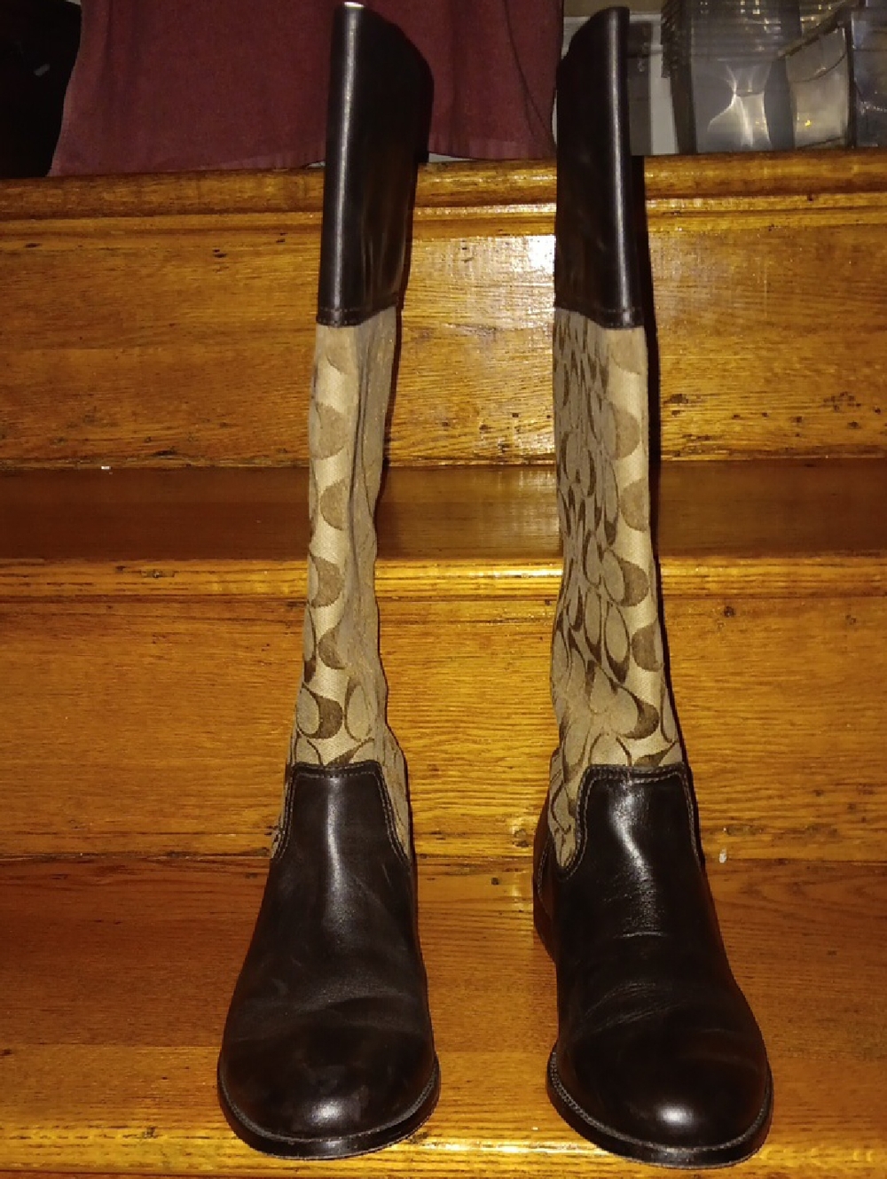 Coach Khaki/Chestnut Signature Boot